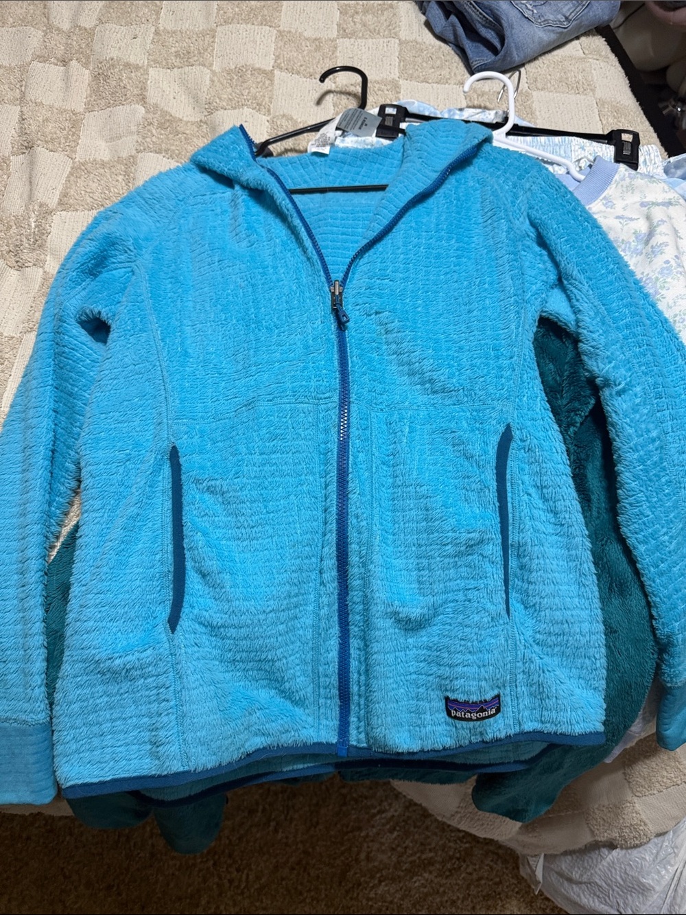 Patagonia Blue Full-Zip Fleece Jacket M